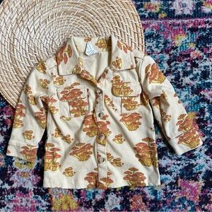 Kate Quinn Organic Cotton Mushroom Utility Shirt 12-18 Months